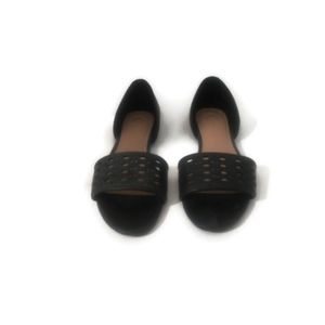 CATO Black Open-Toe Flats Size 9